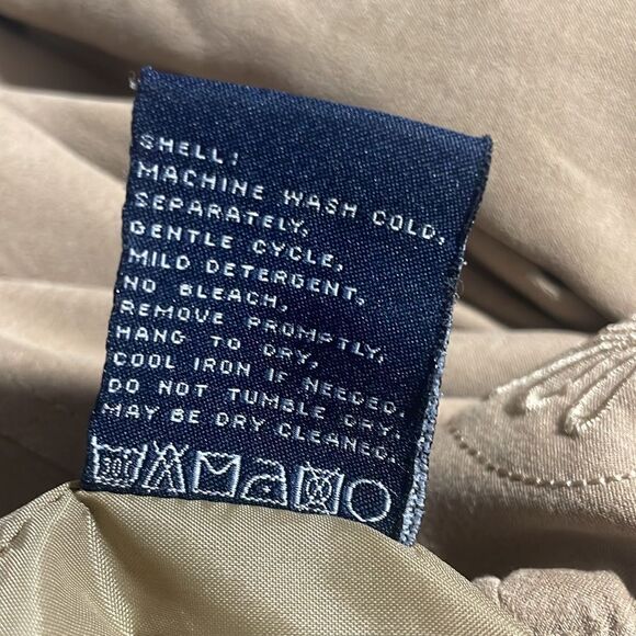 London Fog All Weather Faux Suede Embroidered Jacket Drawstring Waist Size Small - Picture 11 of 12